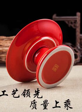 新品供佛仿古真金红莲花t家用室内供果盘供具供碗供果盘陶瓷果盘
