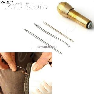 新品 Canvas Leather Sewing Tnent Hand Taper Stitcher Awl