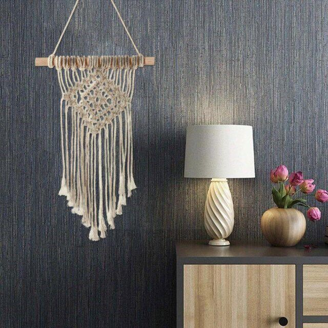 新品Boho Tapestry Wall Hangixng Hand-woven Home Decoration R
