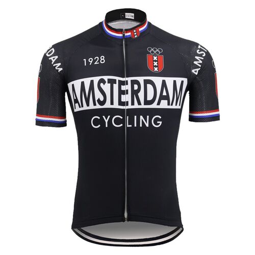 新品Retro Cycling jersey Men Short sleeIve pro team Bike jer