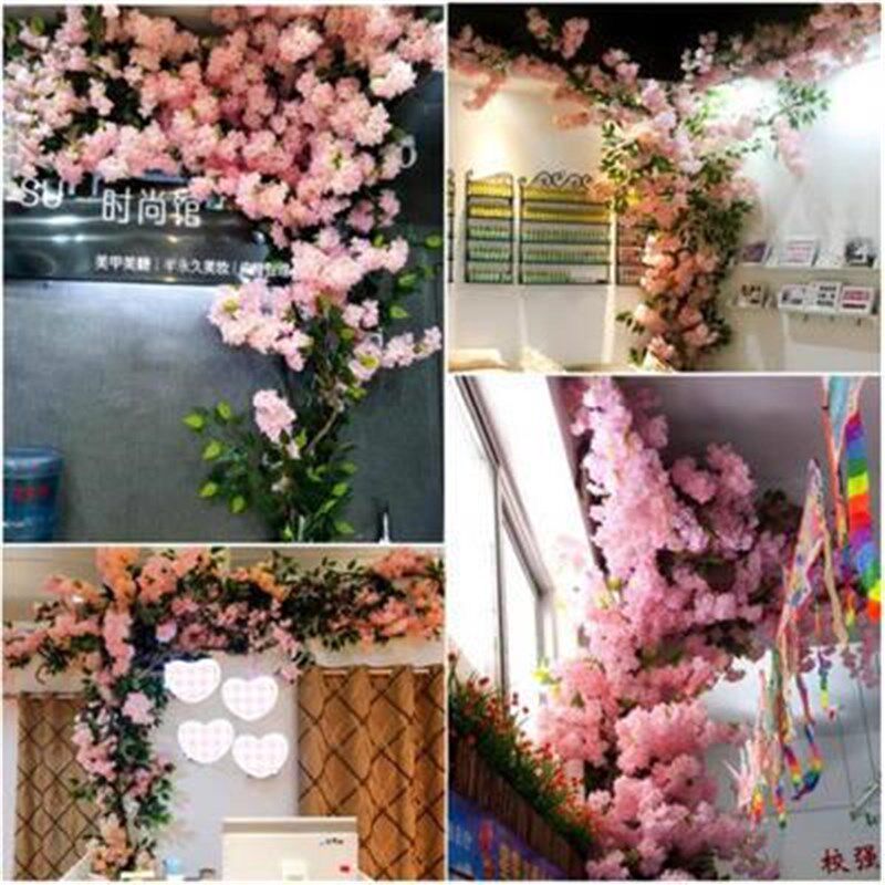 极速花藤植物苗i空调管爬藤商铺树藤条防真室外手工桃花树服装店