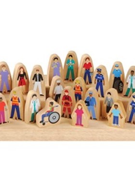 极速Constructive Playthings SNG-B400 Wooden Community Helper