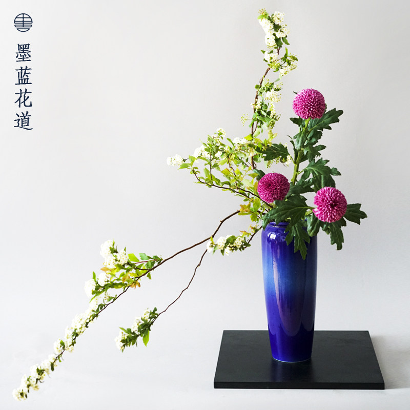 极速【小原流花器】投入瓶瓶花插花器H皿花器花瓶大号中式日式禅