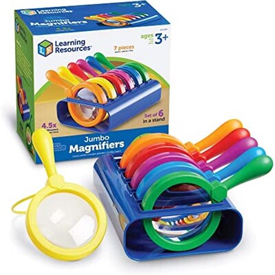 极速Learningg Resources Primary Science Jumbo Magnifiers wit