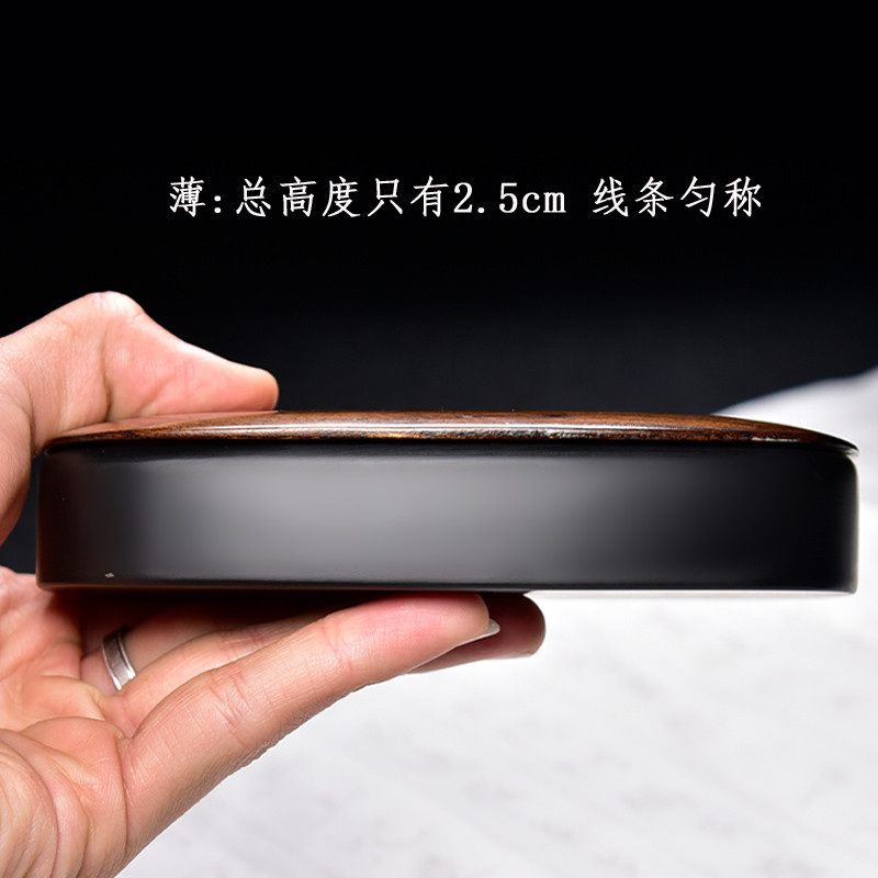 极速2022新款l平板带盖子砚台精品文房四宝安徽歙县天然原石学生