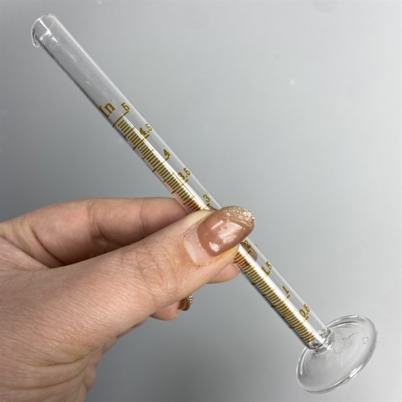 极速玻璃量筒定制i款1ml2ml5ml10ml分度0.01量入式高精度量筒可定