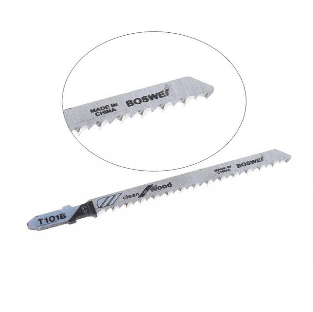 新品5 Pcs T101B HCS 100mm Jigsaw Blade CleanO For Wood T-Sha