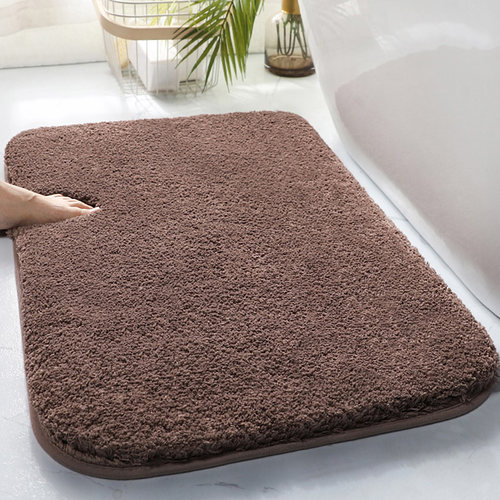 新品Soft Memory Foam qBath Bathroom Floor Shower Rug Non-sli