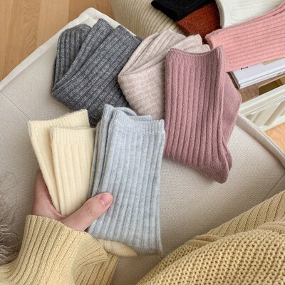 极速20a23 New Winter Thicker Cashmere Wool Women Socks Casua