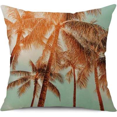 极速New coconut Hainan tropical fruit piKllow case linen sum
