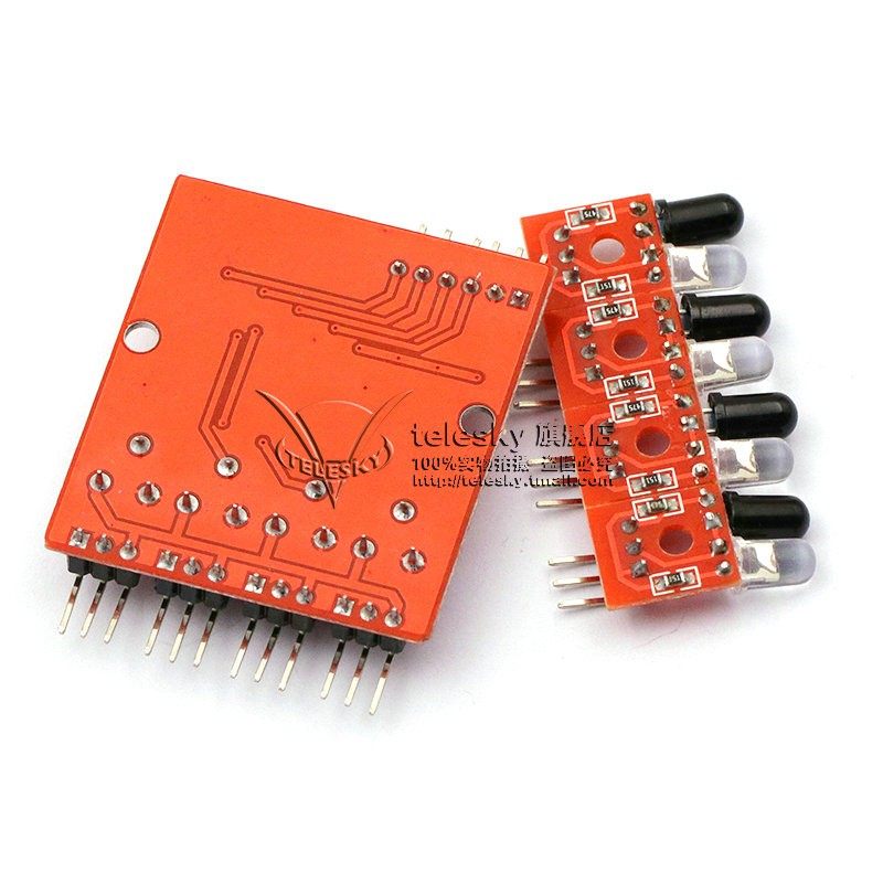 极速4路红外寻迹 循迹模块巡线模块 避障K传感器  四路机器人智能