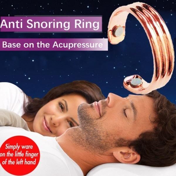 极速Anti Snoring Device Ring Magnetic rapyM Acupressure Trea