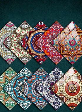 极速Colorful Geometric abstrazction Style Tile Sticker Kitch