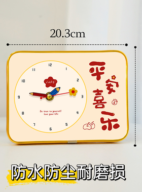 新品时钟b桌面摆件家居装饰品轻奢电视柜玄关钟表摆放式客厅摆台