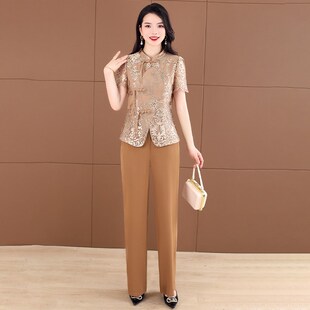 新品贵夫人品牌套装女o2025新款夏季时尚洋气时髦职业妈妈阔太太