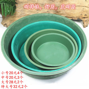 鸡食槽喂鸡盆鸡鸭鹅鸽动物喂养盆家畜饲料盆饮水盆饮食器加厚耐摔