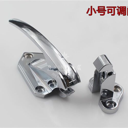 调式烘箱门锁 传递窗搭扣把手冷库门锁烘箱锁 可调拉手烤箱配件