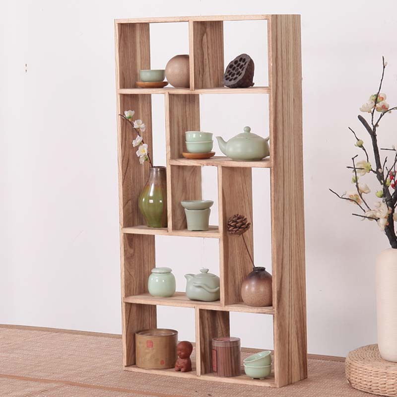 实木茶杯架茶具置物架展示架博古架茶棚摆设客厅壁挂式紫砂壶架