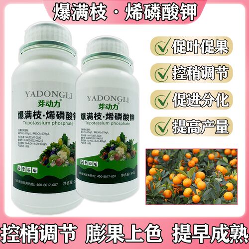 芽动力爆满枝烯磷酸钾膨果上色促分化防畸形控梢控旺增产通用型肥