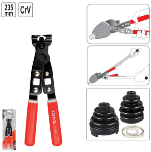 易尔拓夹紧钳子无极管箍钳套喉箍夹头钳球笼卡箍夹子钳 YT-0606