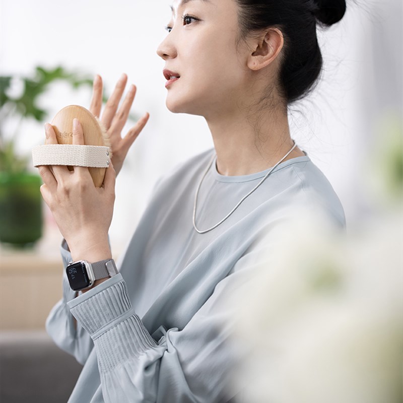 瑶之淘淘-身体干刷猪鬃干刷皮肤C刷子角质清洁鬓毛美体刷男女款