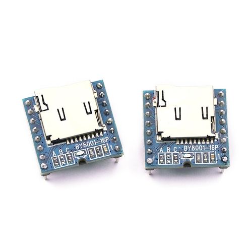 串口语音模块 SD/TF插卡MP3播放板 密室I音效/BY8001音频播报游乐