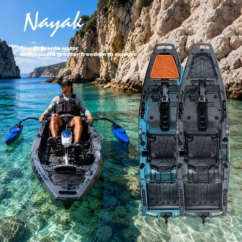 Nayak/2.8米拼接双人脚踏钓鱼船 尺寸2800x880x350mm载重140kg