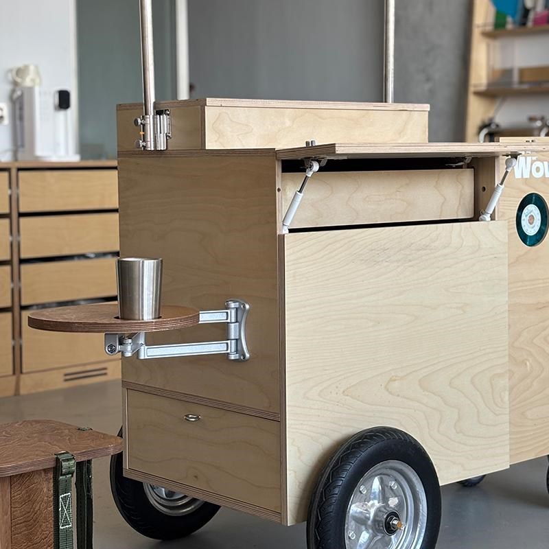 屋辑WOWGEE-l咖啡车创意金属露营摆摊车海洋板餐车户移动式餐车