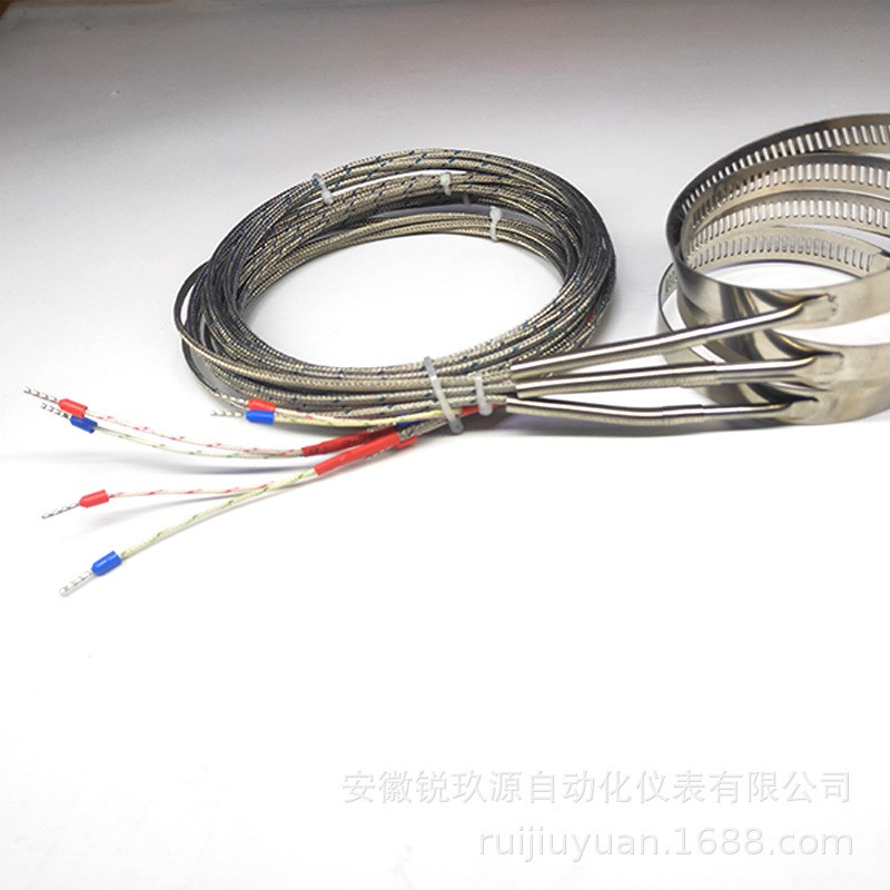 卡箍热电偶管道温度计温控仪热电C阻测温线温度探头表面热电阻插