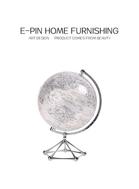 E-Pin 逸品家居书房摆件黑白简约陶瓷花器N烛台书挡玄关软装样板