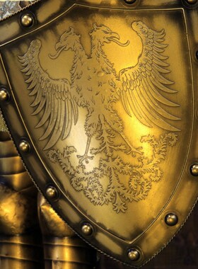 超大号铁艺士兵中世纪骑士盔甲武士C酒吧餐厅门口橱窗落地气派摆