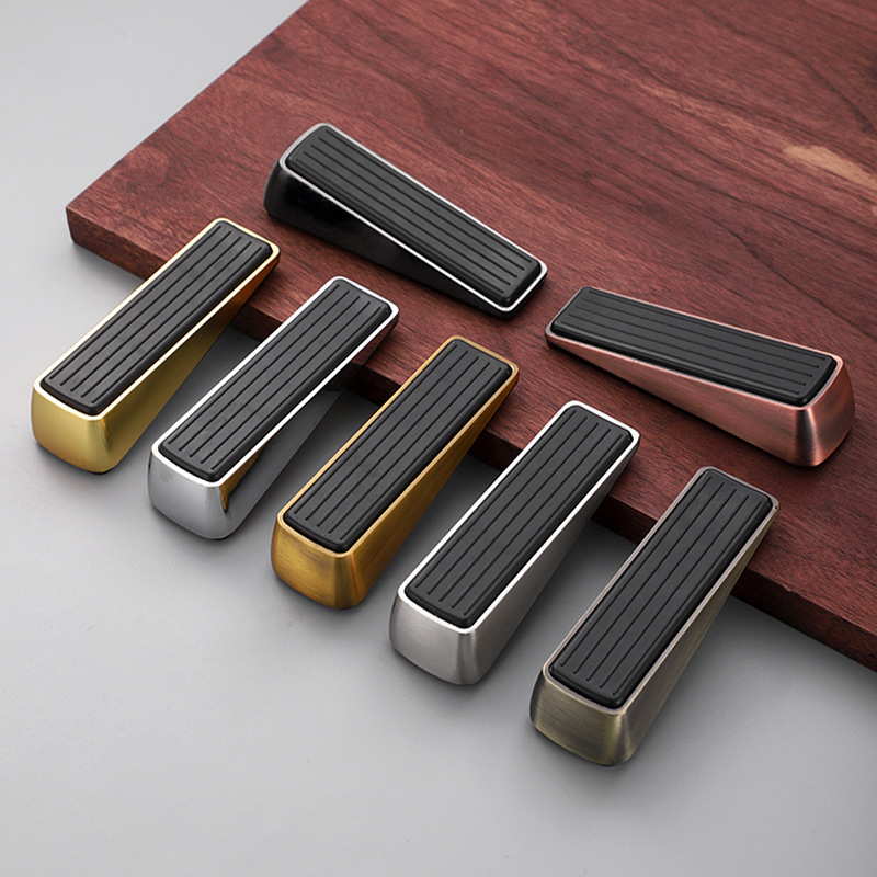 锌合金移动橡胶底门塞 家用房门静音防撞阻门器免打孔门档限位器