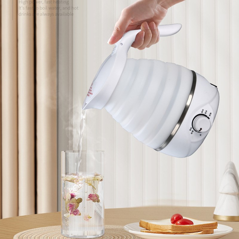 可折叠烧水壶便携旅行开水v壶家用烧热水壶可调温收缩壶恒温烧水