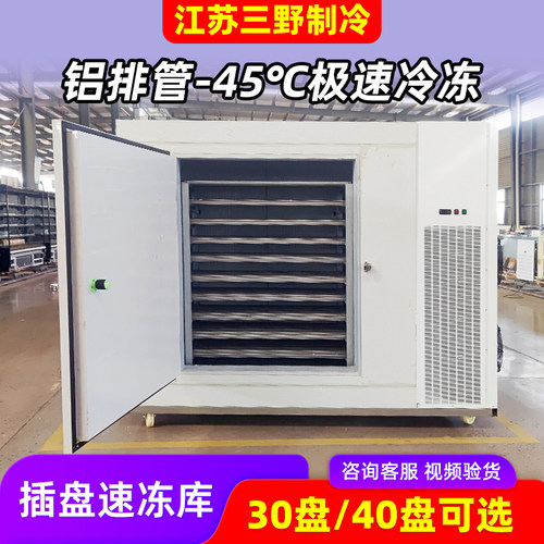 江苏三野饺子面团包子海鲜速冻急冻机商用大容量冷库速冻冰柜定制