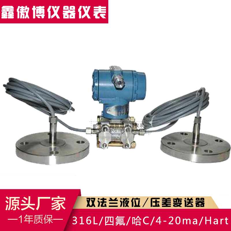 3051双法兰差压液位变送器 毛细管压力输出Hart协议 双法兰液位计