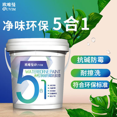 乳胶漆白色内墙家用墙漆室内自刷涂料漆内墙面漆内墙漆修补漆小桶