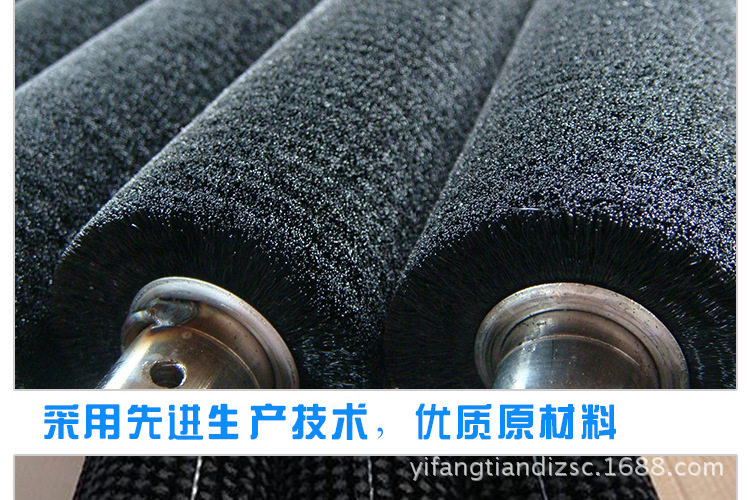 厂家直销代理钢板酸洗碳化硅毛刷辊磨料丝刷辊钢板彩涂线毛刷辊