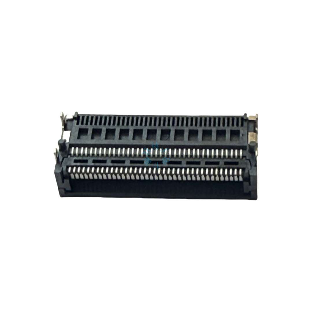安费诺 G97R22312HR MCIO连接器 PCIE 5.0 SAS 74P 90度卧式母座