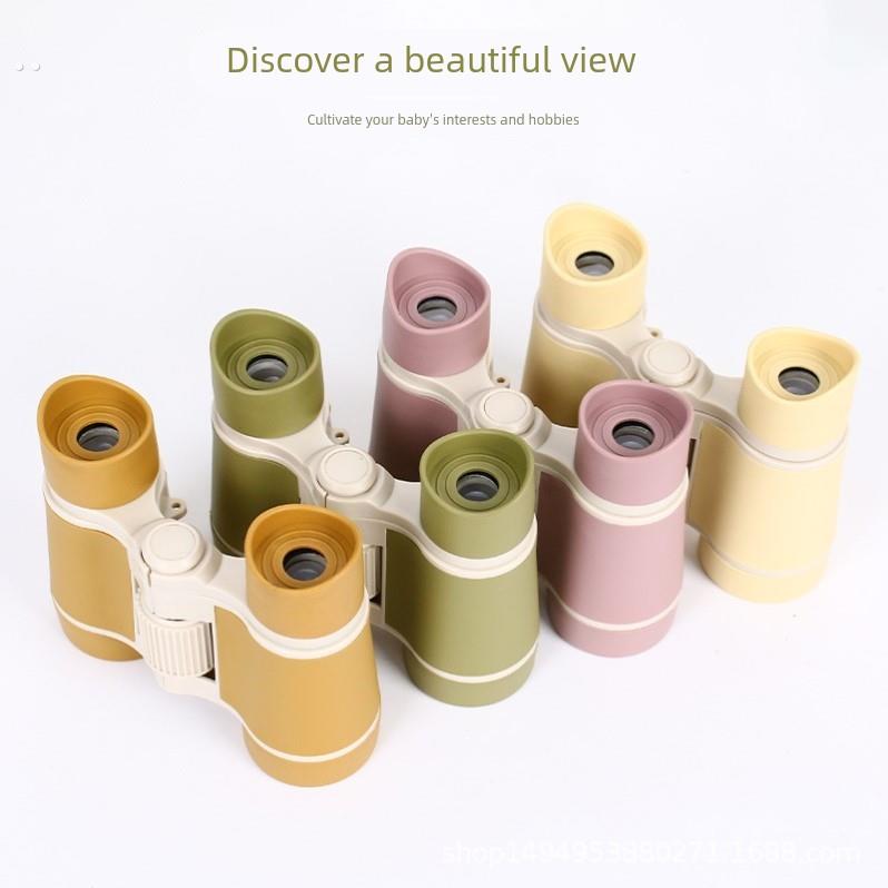 韩系ins儿童望远镜户外高清男女孩宝宝便携式双筒望眼镜