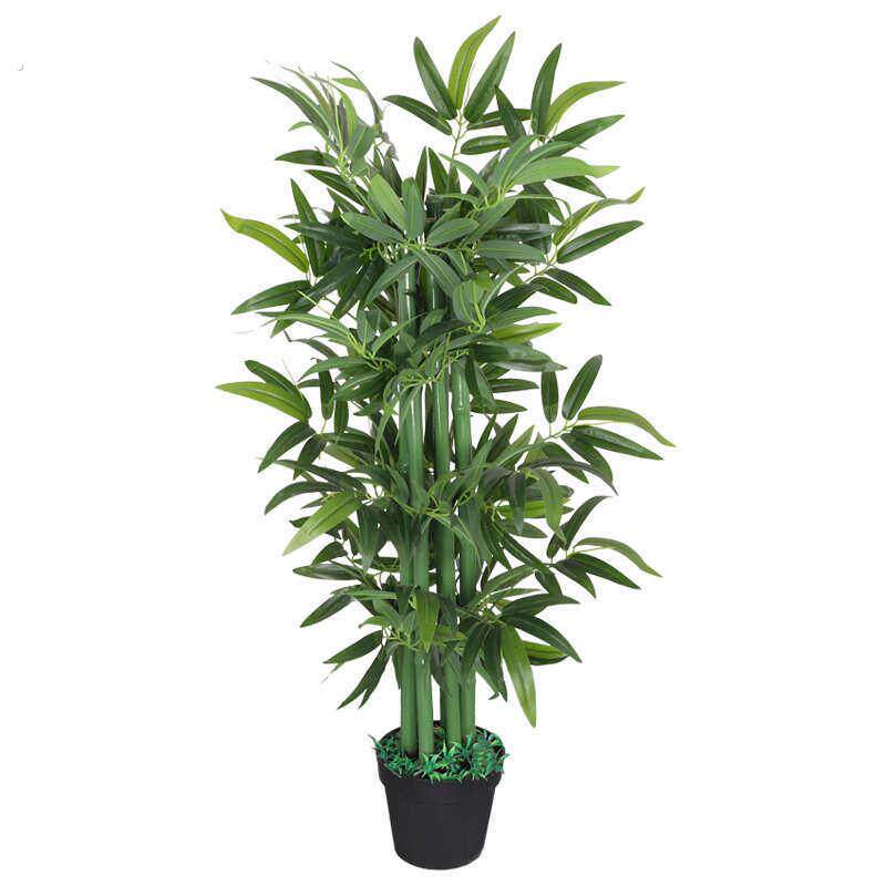 竹子富贵仿真落地屏风竹盆栽绿植物酒店装饰植摆件客厅摆设塑料假