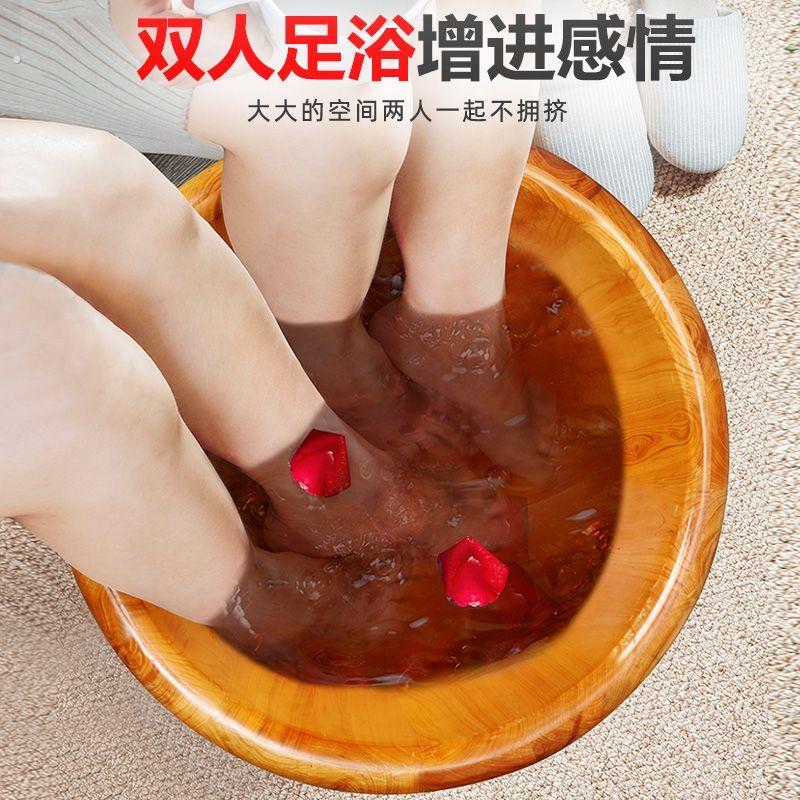 香柏木泡脚木桶加厚实木洗脚盆足浴双人泡脚盆高深桶过小腿洗脚桶