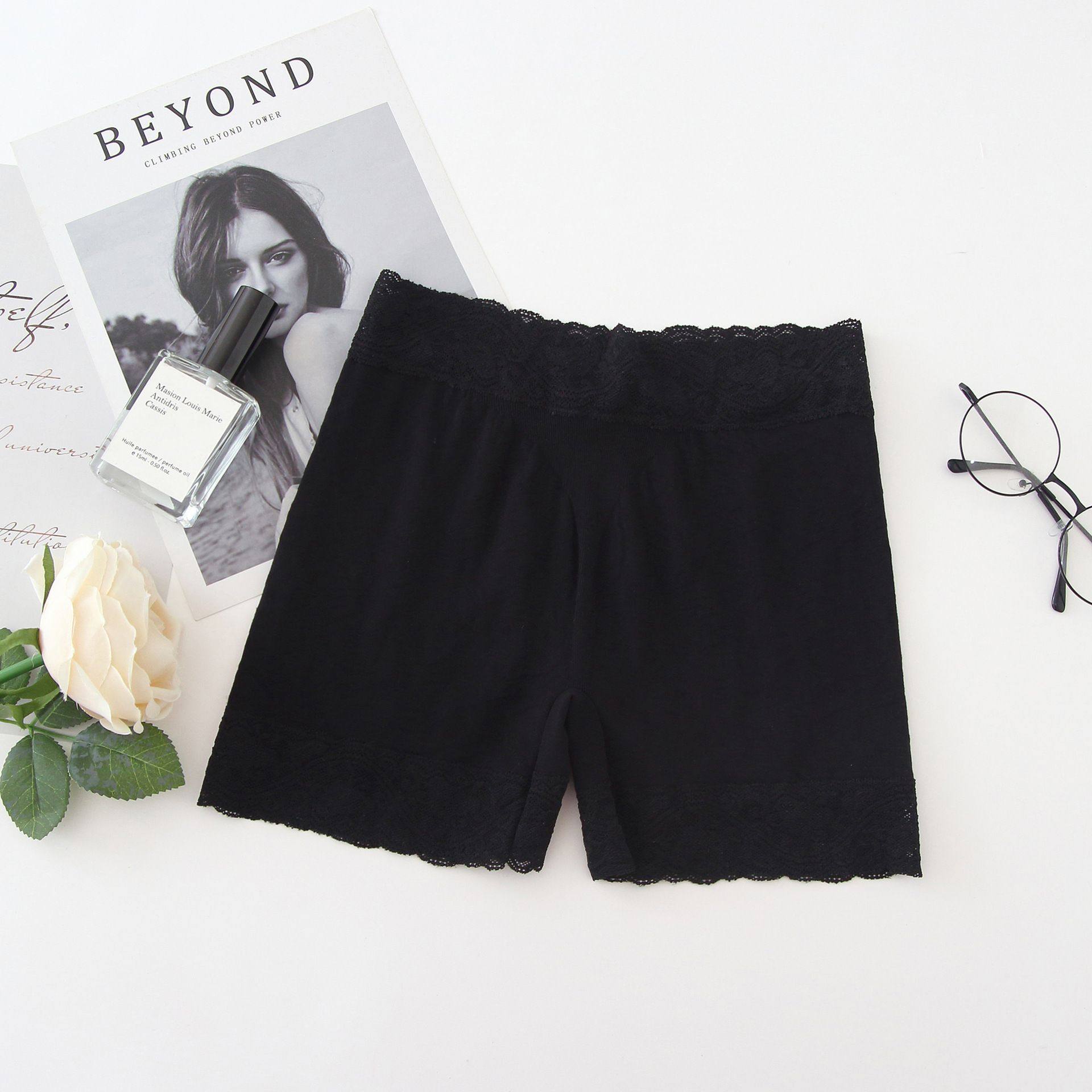 妇人交叉蕾丝柔软花边安全裤女士夏季平角裤防走光wu缝轻薄内裤,女士内衣/男士内衣/家居服,女安全裤,淘宝优惠券,粉丝福利购,淘宝优惠卷