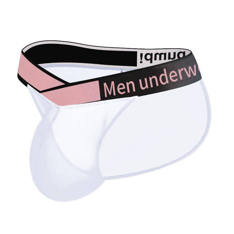 跨境爆款差异化冰丝透气男士内裤高弹高叉全透明性感激凸男三角裤,女士内衣/男士内衣/家居服,男三角内裤,淘宝优惠券,粉丝福利购,淘宝优惠卷