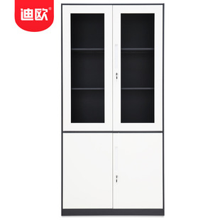 迪欧落地储物财务资料铁皮柜 员工文件档案带锁不锈钢文件柜
