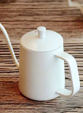 批发手冲咖啡壶挂耳不锈钢白色简约细口壶V60陶瓷滤杯分享壶 手冲