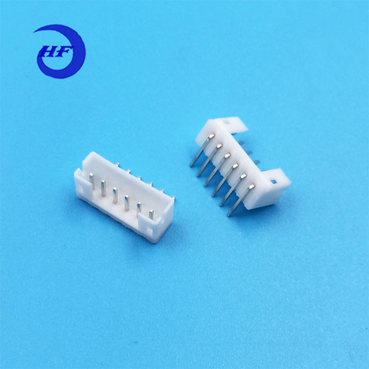 厂家直供PH-6AW 2.0mm间距6p弯针 白色针座连接器ROHS2.0针座铜针