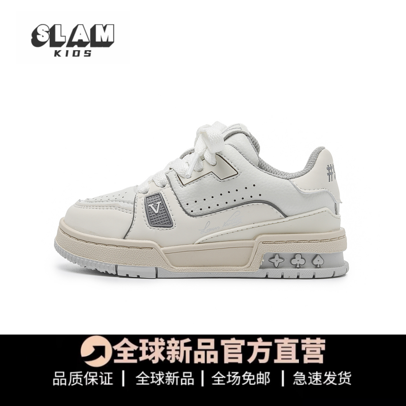 品质推荐儿童真皮小白鞋