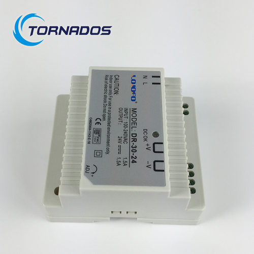 30w24v1.导轨式dr-30-24开关电源24v30w工控数控机械设备电源