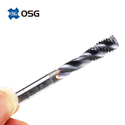 欧士机osg a-sft m3*0.5 m4*0.7螺旋槽丝锥硬质合金螺纹丝攻