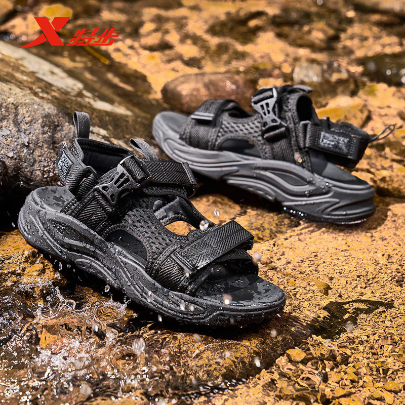 特步凉鞋男夏季轻便防滑休闲户外简约百搭透气男凉鞋975219500007,运动鞋new,运动沙滩鞋/凉鞋,淘宝优惠券,粉丝福利购,淘宝优惠卷